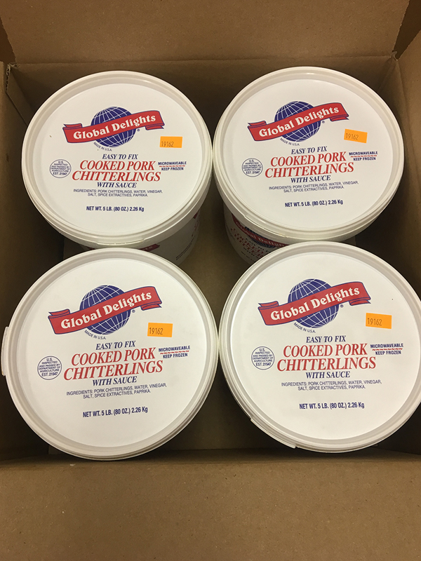 Pork Chitterlings 5 Pound Container